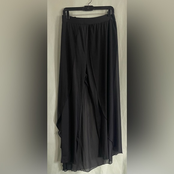 Leggings with a chiffon overlay - Picture 4 of 11